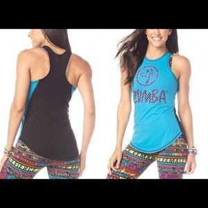 Zumba Tank Live Bold Dance Bold High Neck Top